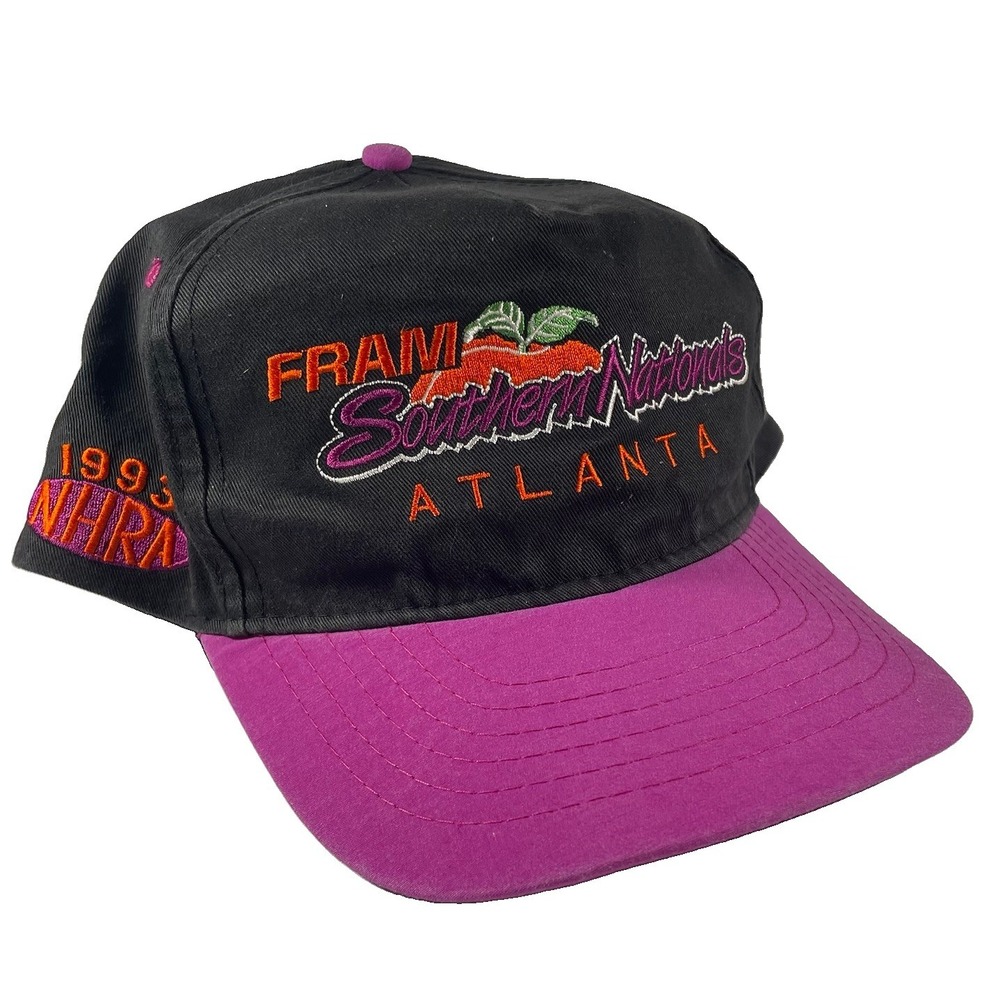 Vintage 1993 NHRA FRAM Southern Nationals Atlanta Snapback Hat Cap Drag Racing